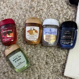 Bath & Body Works Hand Sanitizer Collection - Red, Yellow, Purple, Blue, Green